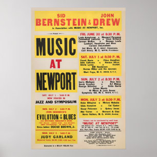 Affiche de jazz du festival Music at Newport 1961