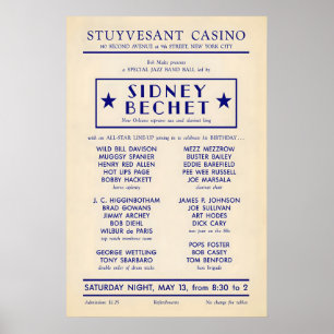Affiche de jazz Sidney Bechet - Wild Bill Davison