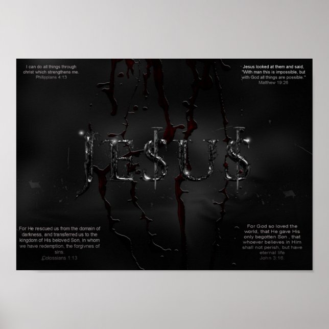 affiche de jésus (Devant)