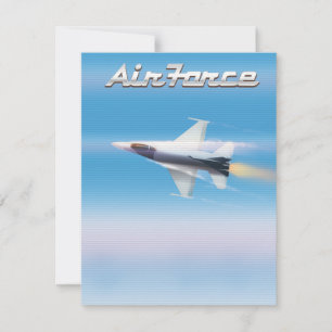 Affiche de jet de l'armée de l'air