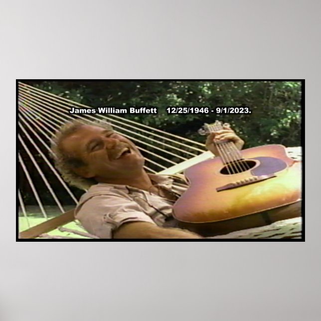Affiche de Jimmy Buffett RIP (Devant)
