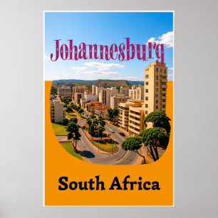 Affiche de Johannesburg, Afrique du Sud