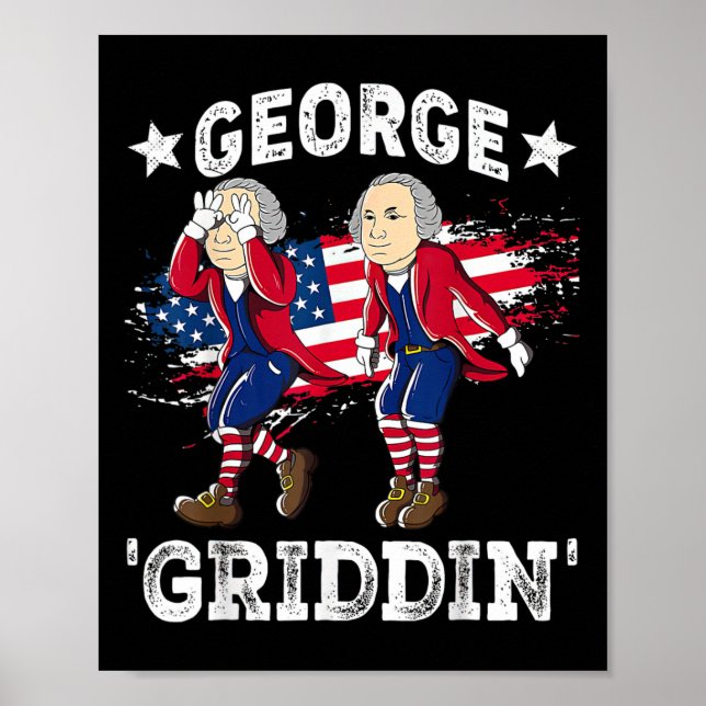 Affiche De Juillet George Washington Griddy George Griddin (Devant)