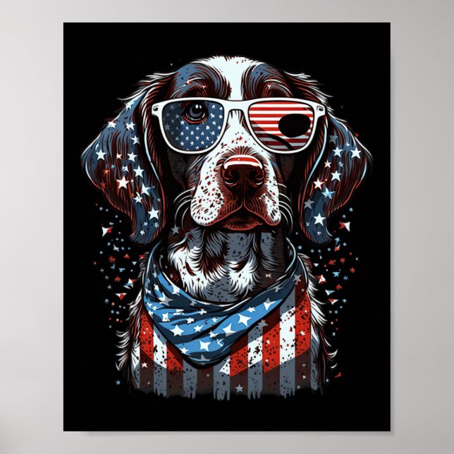 Affiche De Juillet Patriotique Allemand Raccourci Pointer  (Devant)