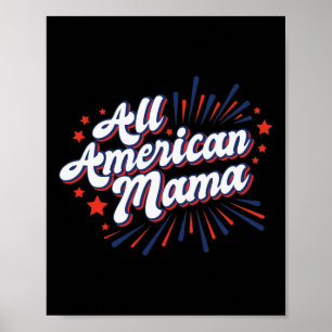 Affiche De Juillet Usa Independence Day - Toute la maman a