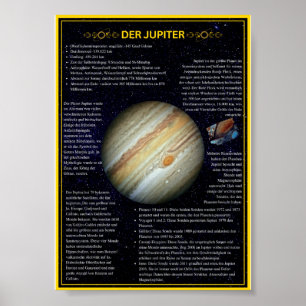 Affiche de Jupiter pour écoles et astronomie