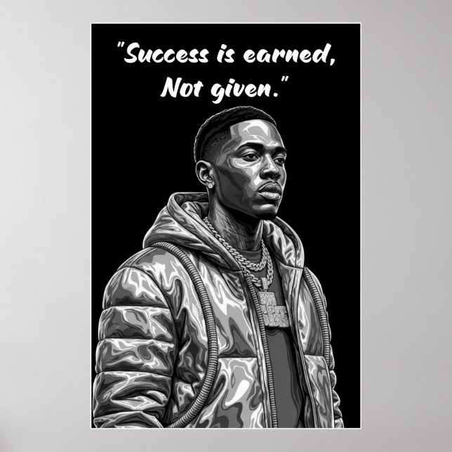 Affiche de Kay Flock – Le Succès est Mérité Motiva (Devant)