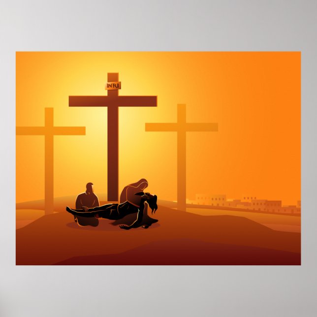 Affiche de la 13e station Way of the Cross (Devant)