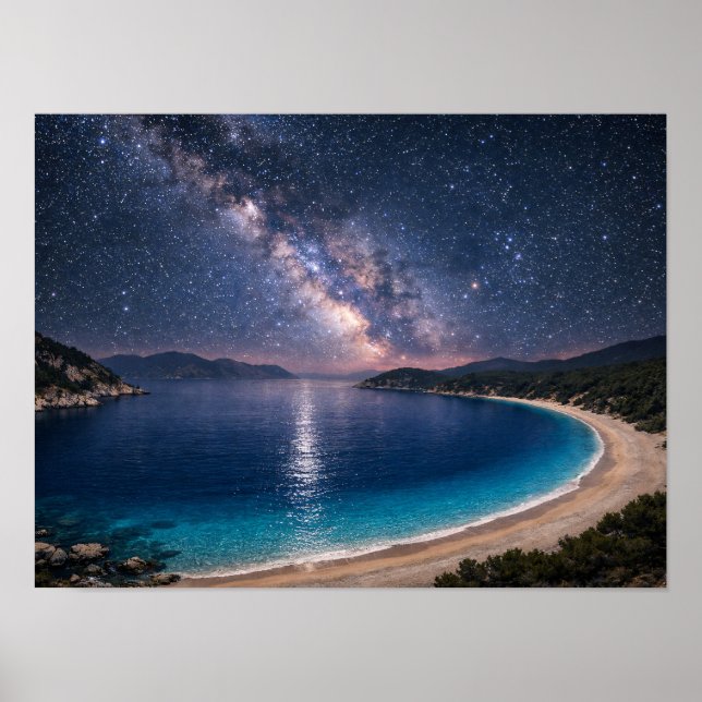 Affiche de la baie de l'océan de la galaxie de la  (Devant)