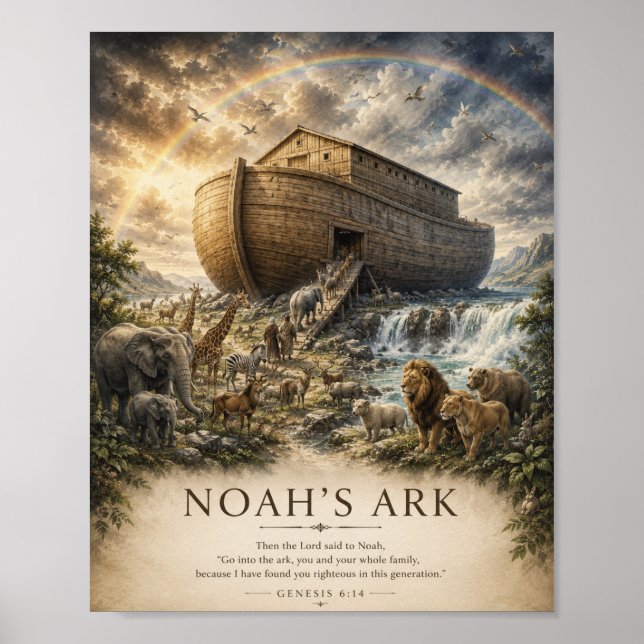 Affiche de la Bible de l'Arche de Noé (Devant)
