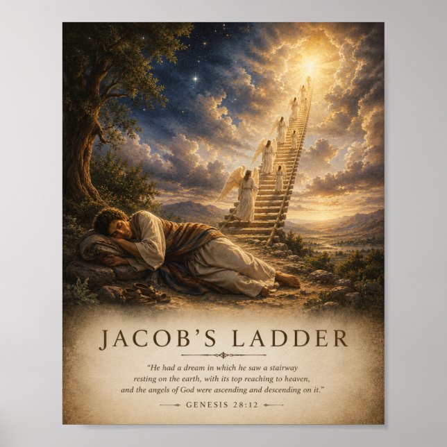 Affiche de la Bible de l'échelle de Jacob (Devant)