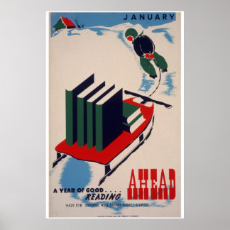 Affiche de la bibliothèque WPA