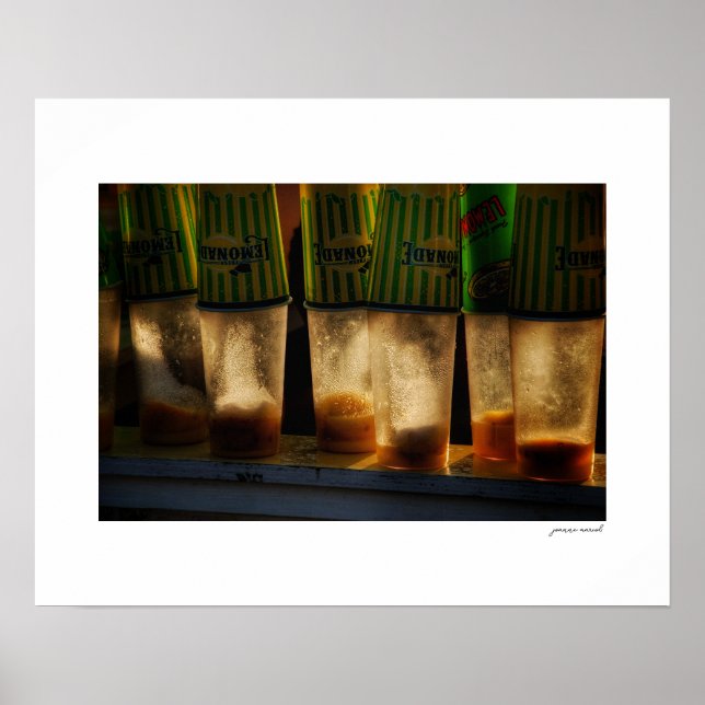 Affiche de la boisson au citron secouée (Devant)