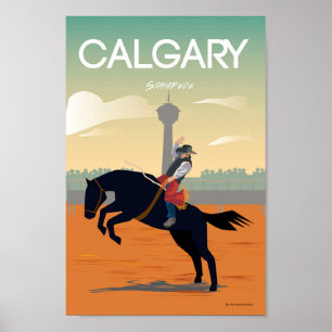 affiche de la bousculade de calgary