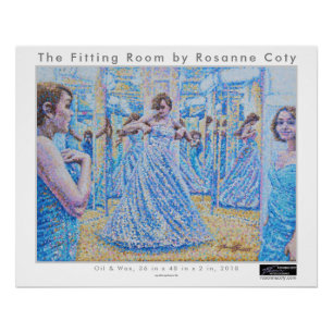 Affiche de la cabine d'essayage par Rosanne Coty