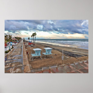 Affiche de la Californie d'Oceanside (Etats-Unis)