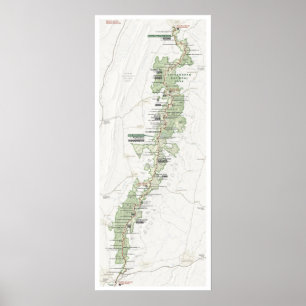 Affiche de la carte de Shenandoah