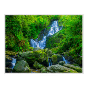 Affiche de la cascade de Torc Parc Killarney Irl