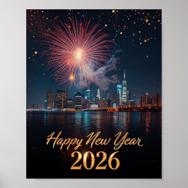 Affiche de la célébration des feux d'artifice de l (Devant)