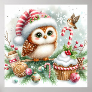 Affiche de la Chouette de Noël