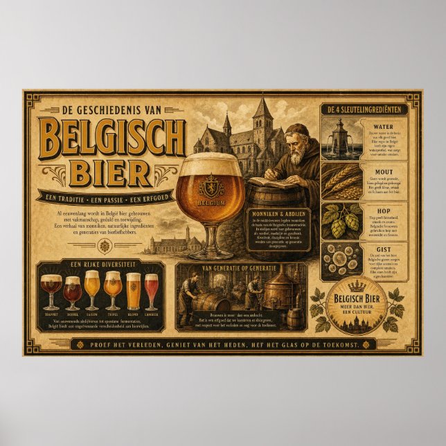 Affiche de la chronique du patrimoine de la bière  (Devant)
