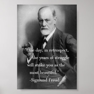 Affiche de la citation de Sigmund Freud