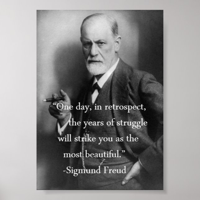 Affiche de la citation de Sigmund Freud (Devant)