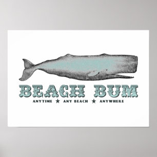 Affiche de la cloche de baleine Beach
