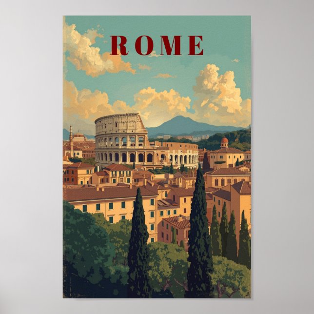 Affiche de la Colosse de Rome pour décoration mura (Devant)