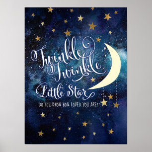 Affiche de la comptine Twinkle Twinkle Little Star