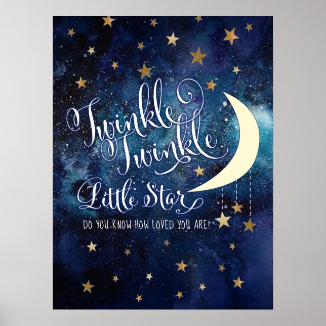 Affiche de la comptine Twinkle Twinkle Little Star (Devant)