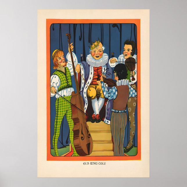 Affiche de la comptine - Vieux roi Cole (Devant)