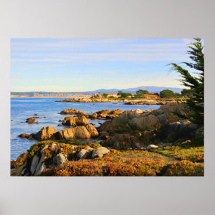 Affiche de la côte centrale de Californie