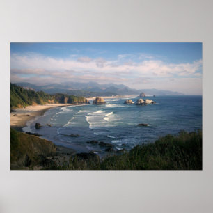 Affiche de la côte de l'Oregon
