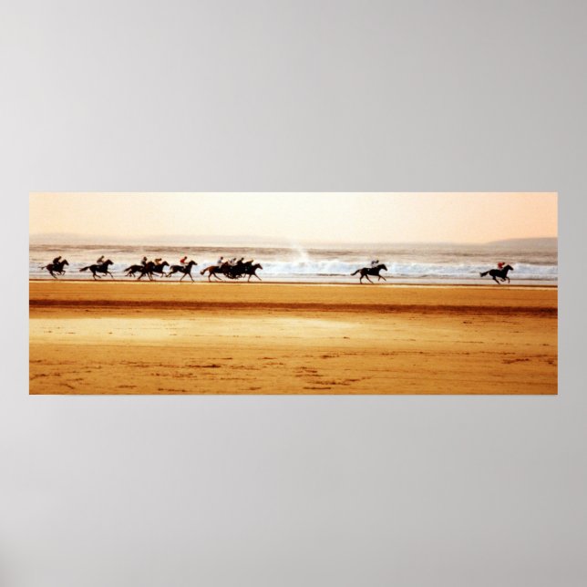 affiche de la course de plage de ballybunion (Devant)