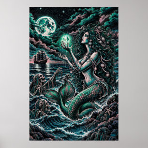 Affiche de la crique de la sirène Horreur nautique