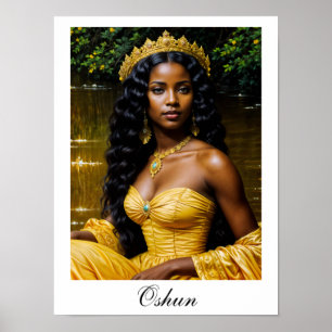 Affiche de la déesse africaine Oshun Orisha