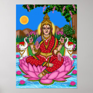 Affiche de la déesse Lakshmi