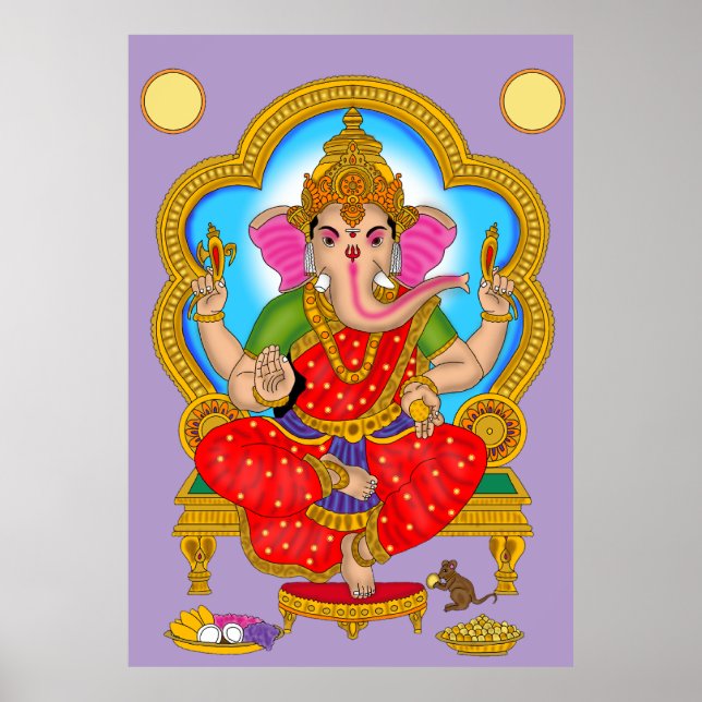 Affiche de la déesse Vinayaki (Devant)