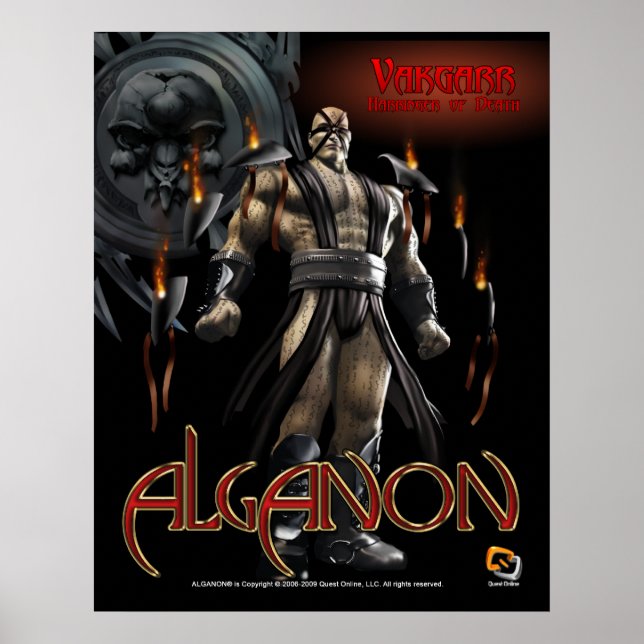 Affiche de la déité Alganon Vakgarr (Devant)