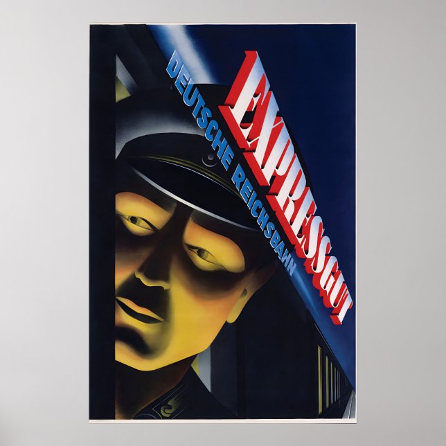 Affiche de la Deutsche Reichsbahn Express fret ! V (Devant)