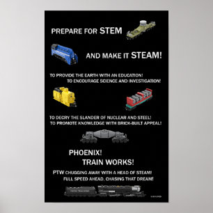 Affiche de la devise de Phoenix Train Works