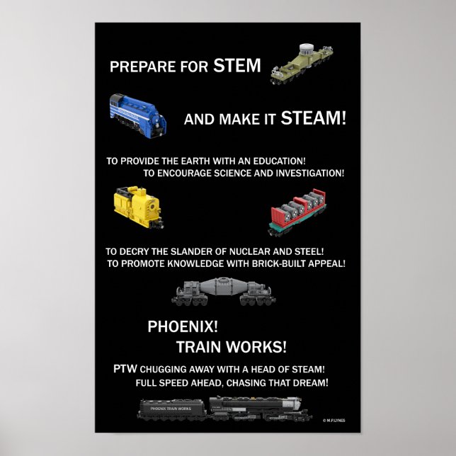 Affiche de la devise de Phoenix Train Works (Devant)