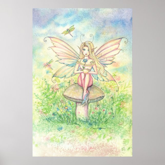 Affiche de la douce fée capricieuse rose (Devant)
