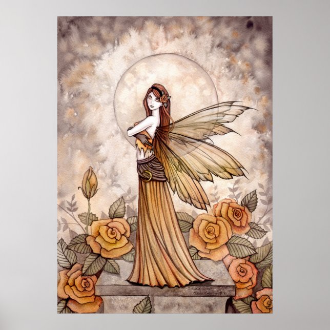 Affiche de la Fée de la Rose Belle par Molly Harri (Devant)