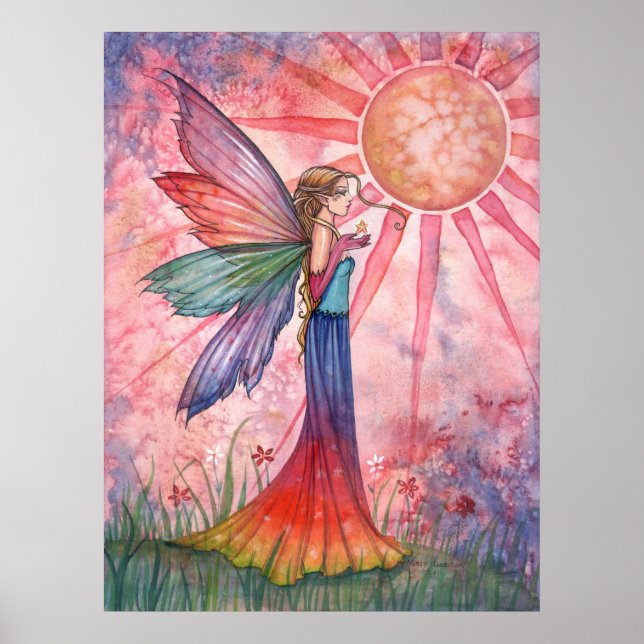 Affiche de la fée soleil et arc-en-ciel (Devant)