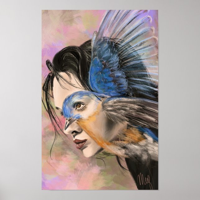 Affiche de la femme oiseau (Devant)