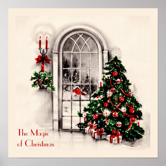 Affiche de la fenêtre de Noël (Devant)