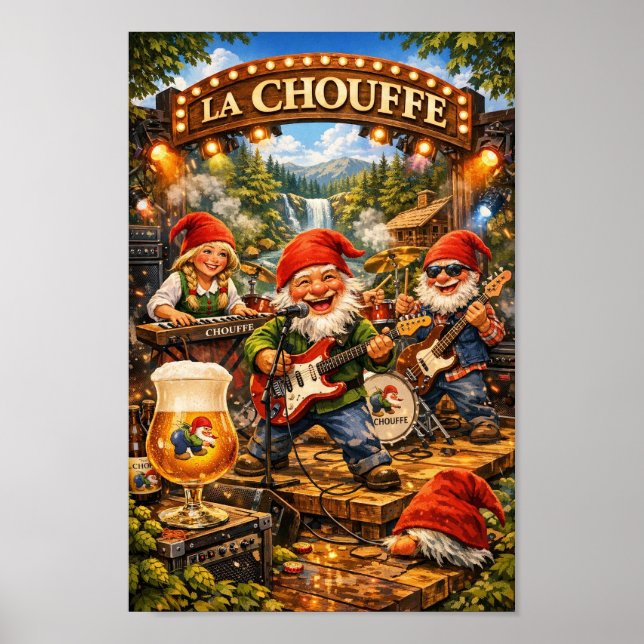 Affiche de la fête de groupe de musique de la bièr (Devant)