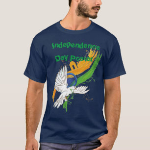 Affiche de la Fête de l'Indépendance des T-shirt